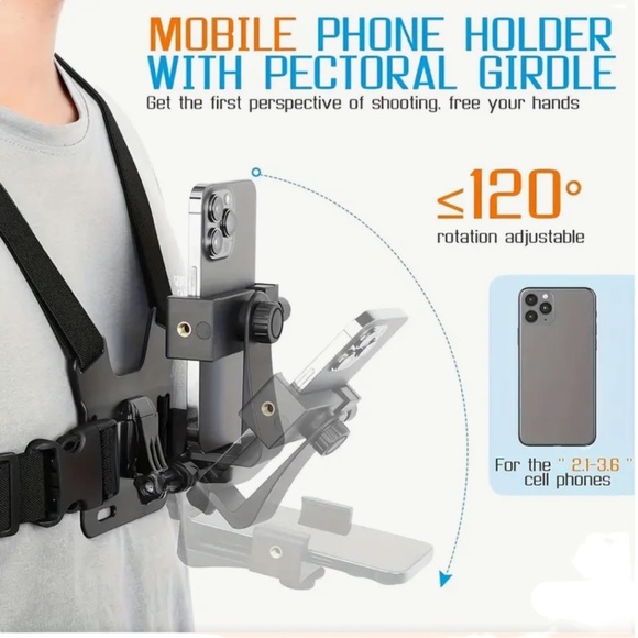 Performance Chest Mount•Handsfree Smartphone Vid Recording - Picture 1 of 8